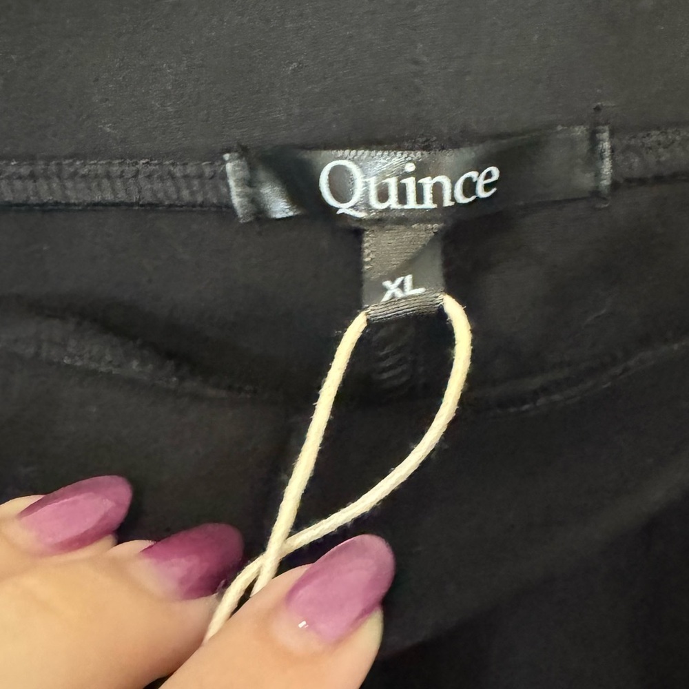 NEW Quince Ultra Stretch Ponte Bootcut Pants Black Size XL Professional NWT - Picture 7 of 11